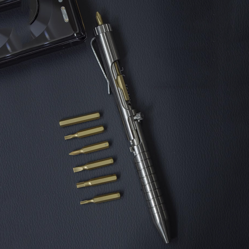 Tactical Pen Tool - Outdoor EDC Portable TC4 Titanium Alloy