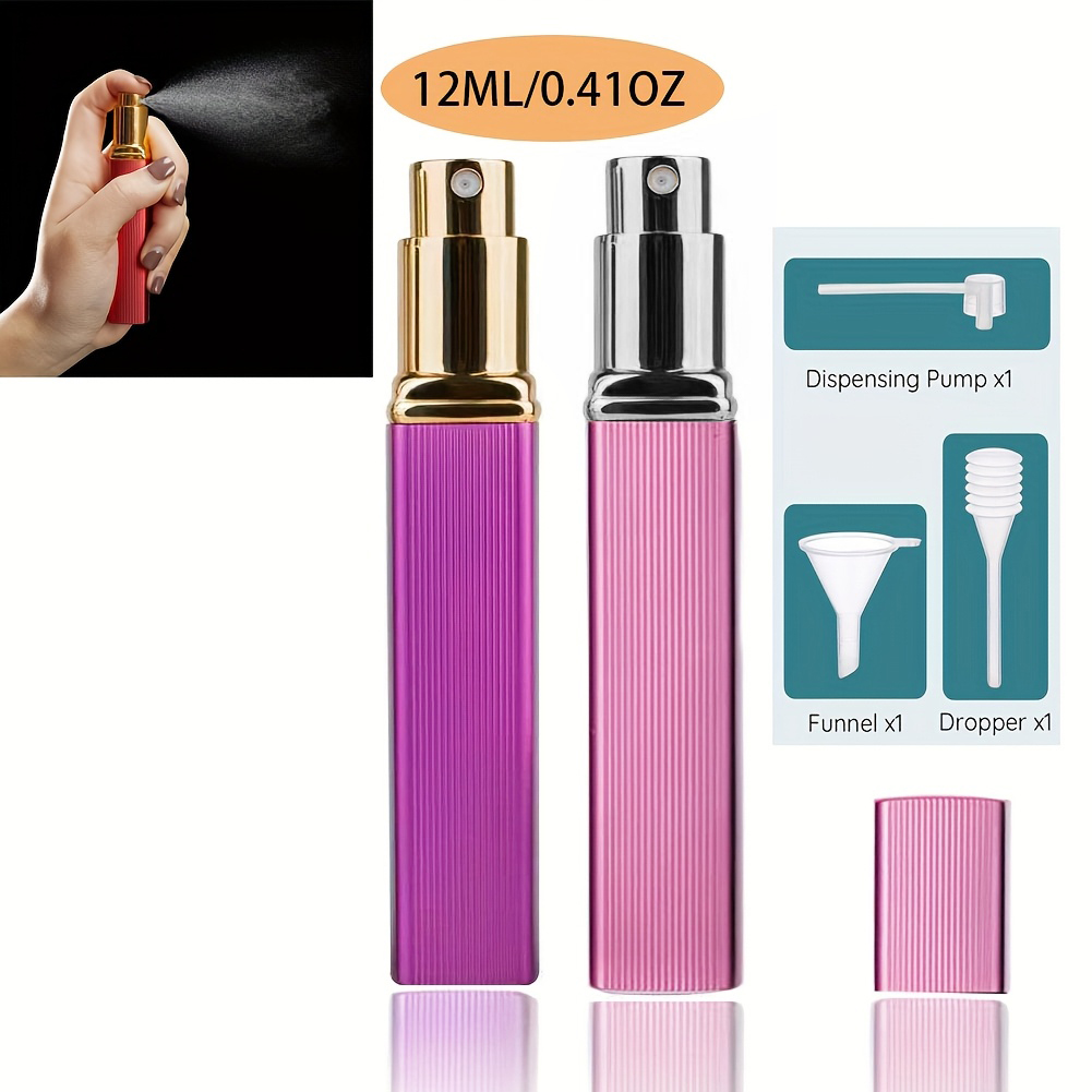 Scent Eliminator Spray - 2-Piece Set, 12ml Refillable Perfume Spray