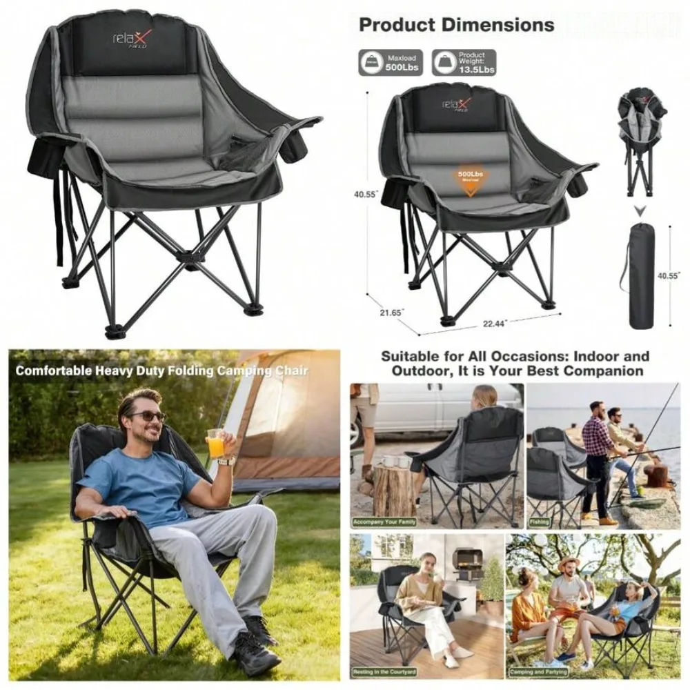 Oversized Camping Chair for Ad - огляд і ціна Outdoor Hunting Events